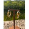 Boucle d'oreille créole moyenne fine