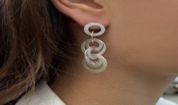 Boucles d’oreilles cascade ronde