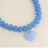 Collier Vagues Pastel avec pendentif en forme de cœur