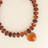 Collier Vagues Pastel avec pendentif en forme de cœur