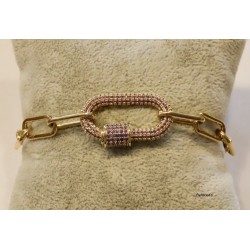 Bracelet fermoir Strass