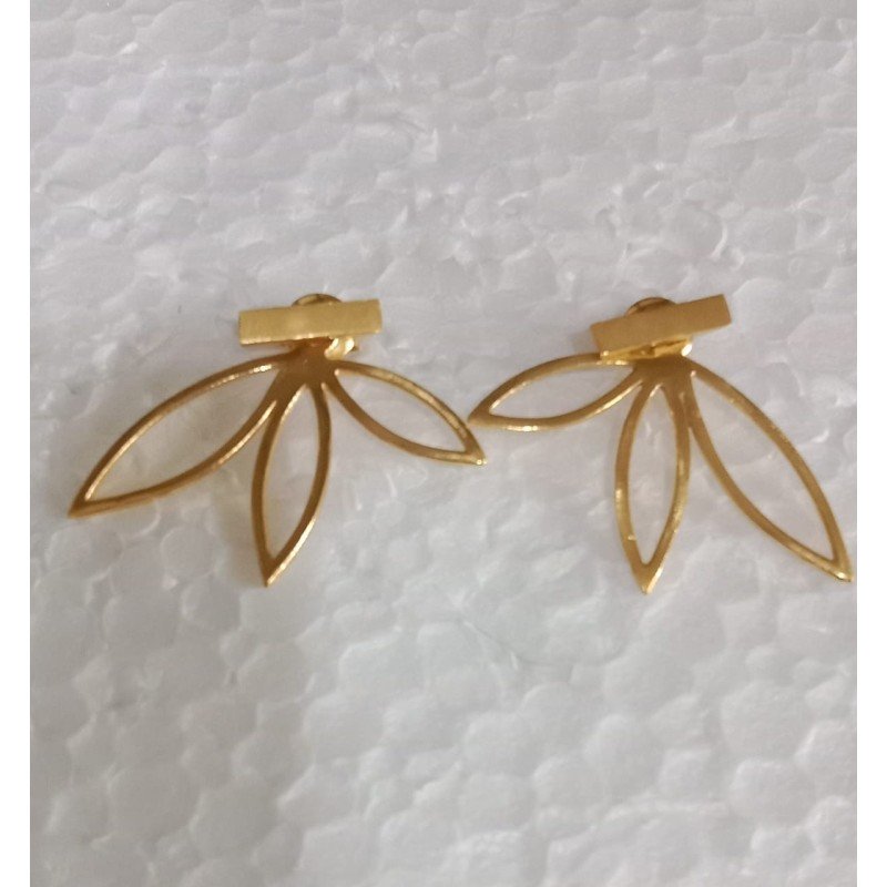 boucles d'oreilles feuille